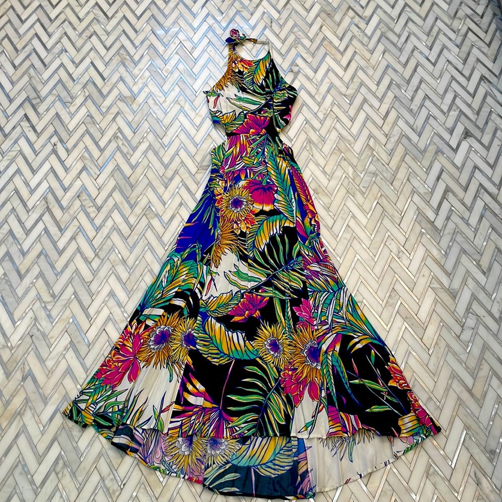 NWT Mara Hoffman Floral Halter Dress